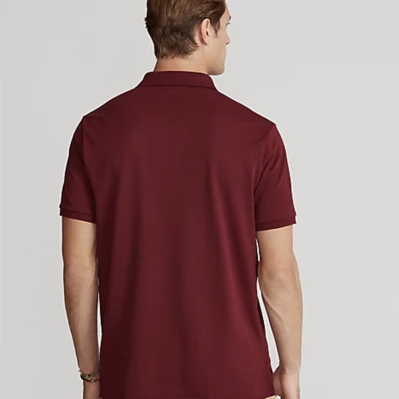 NWT Polo Ralph Lauren Soft Cotton Polo Shirt Size Small Color Wine - Picture 4 of 6